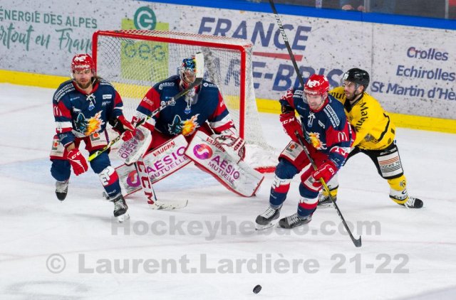 Photo hockey match Grenoble  - Rouen le 10/12/2021