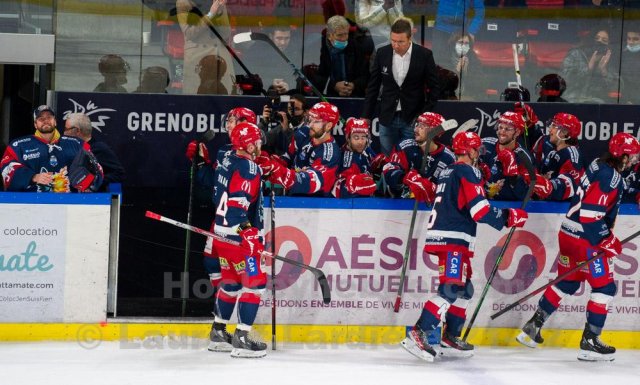 Photo hockey match Grenoble  - Rouen le 10/12/2021