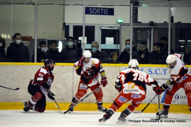 Photo hockey match Dijon  - Metz le 11/12/2021
