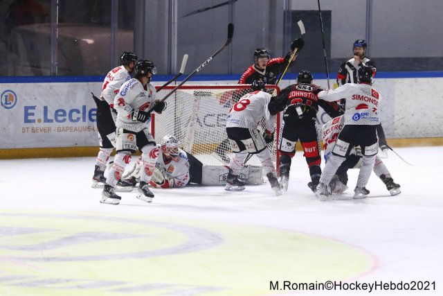 Photo hockey match Rouen - Amiens  le 22/12/2021