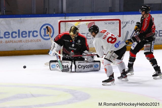Photo hockey match Rouen - Amiens  le 22/12/2021