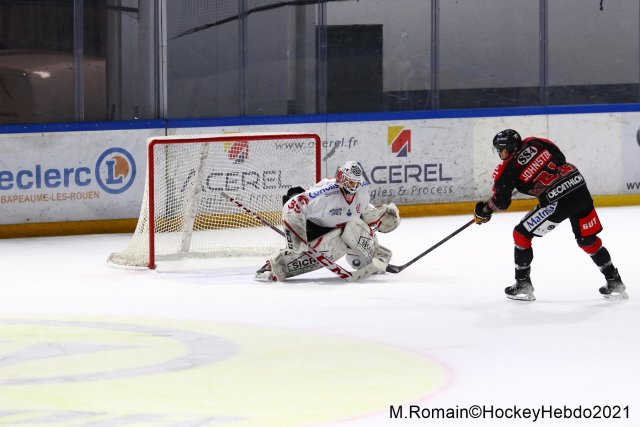 Photo hockey match Rouen - Amiens  le 22/12/2021