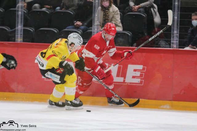 Photo hockey match Lausanne - Bern le 14/01/2022
