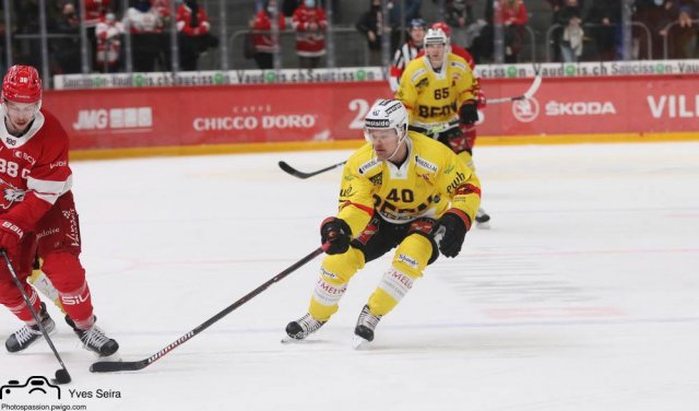 Photo hockey match Lausanne - Bern le 14/01/2022