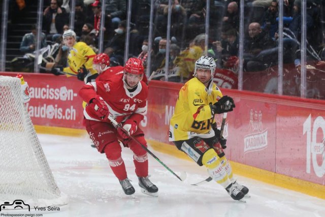 Photo hockey match Lausanne - Bern le 14/01/2022