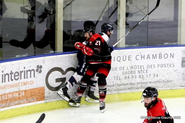 Photo hockey match Nice - Angers  le 15/01/2022