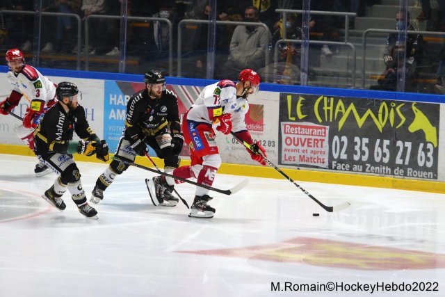 Photo hockey match Rouen - Grenoble  le 18/01/2022