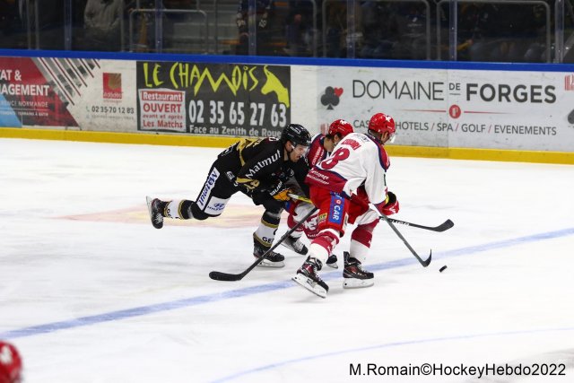 Photo hockey match Rouen - Grenoble  le 18/01/2022