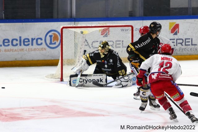 Photo hockey match Rouen - Grenoble  le 18/01/2022
