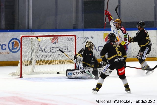 Photo hockey match Rouen - Grenoble  le 18/01/2022