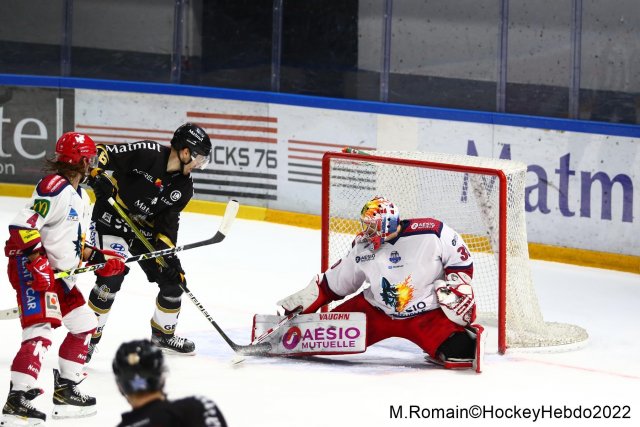 Photo hockey match Rouen - Grenoble  le 18/01/2022