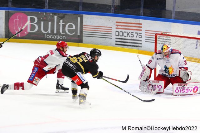 Photo hockey match Rouen - Grenoble  le 18/01/2022