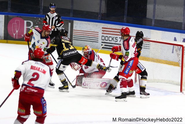 Photo hockey match Rouen - Grenoble  le 18/01/2022