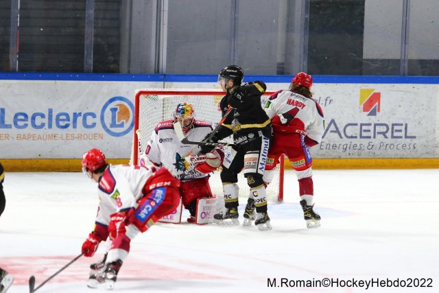 Photo hockey match Rouen - Grenoble  le 18/01/2022