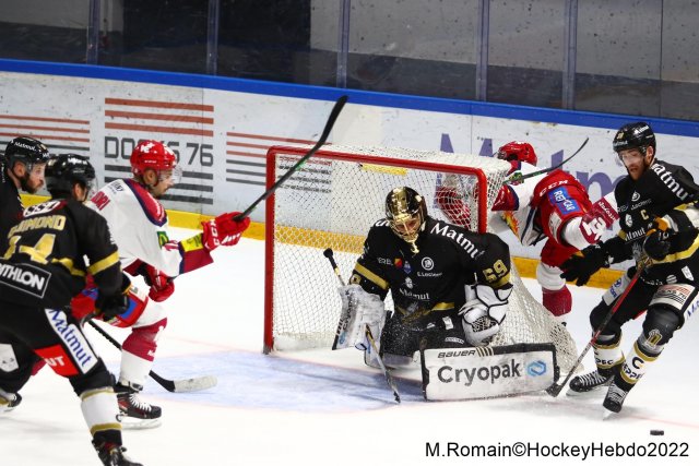 Photo hockey match Rouen - Grenoble  le 18/01/2022