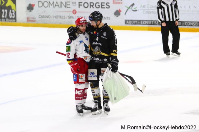 Photo hockey match Rouen - Grenoble  le 18/01/2022