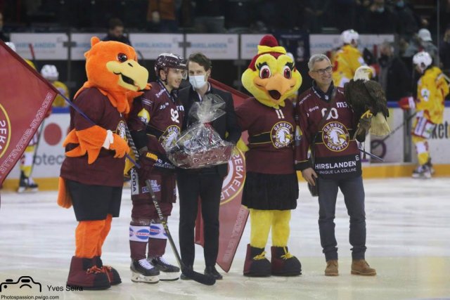 Photo hockey match Genève - Bienne le 22/01/2022