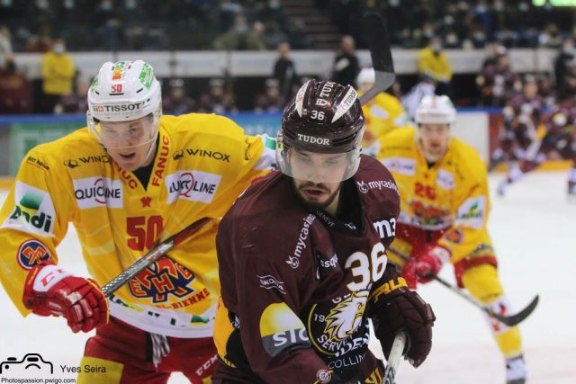 Photo hockey match Genève - Bienne le 22/01/2022