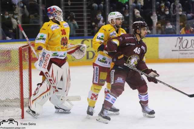 Photo hockey match Genève - Bienne le 22/01/2022