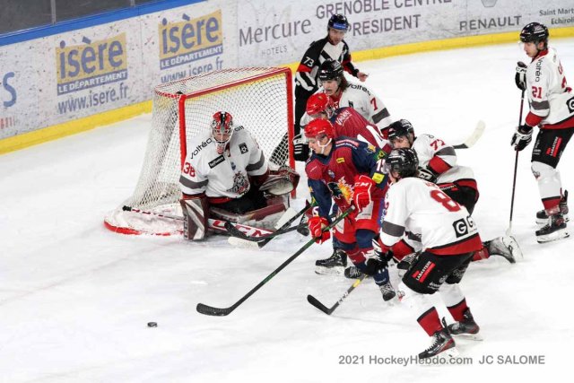 Photo hockey match Grenoble  - Bordeaux le 25/01/2022