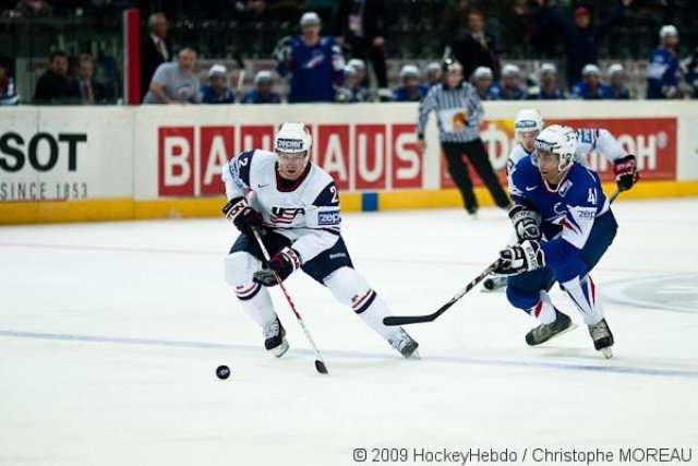 Photo hockey reportage CM09 Qualif J2 : La France logiquement battue