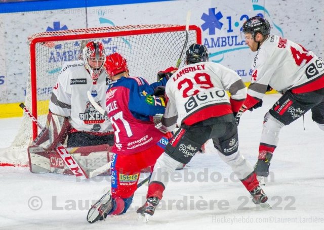 Photo hockey match Grenoble  - Bordeaux le 25/01/2022