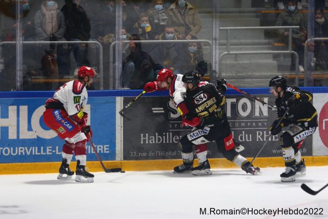 Photo hockey match Rouen - Grenoble  le 29/01/2022