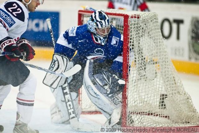 Photo hockey reportage CM09 Qualif J2 : La France logiquement battue