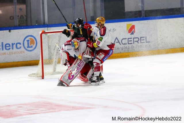 Photo hockey match Rouen - Grenoble  le 29/01/2022
