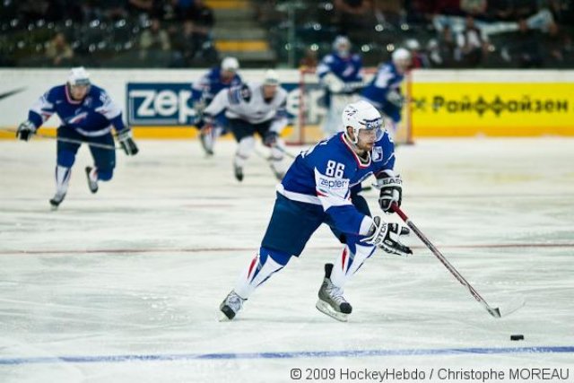 Photo hockey reportage CM09 Qualif J2 : La France logiquement battue