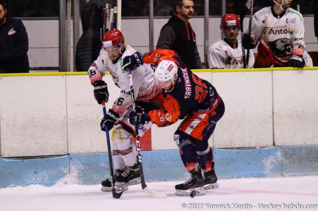 Photo hockey match Clermont-Ferrand - Cholet  le 29/01/2022