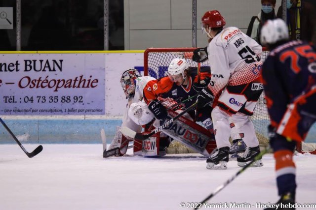 Photo hockey match Clermont-Ferrand - Cholet  le 29/01/2022