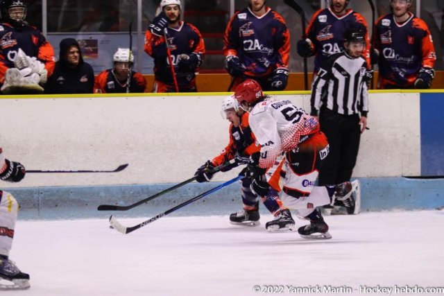Photo hockey match Clermont-Ferrand - Cholet  le 29/01/2022