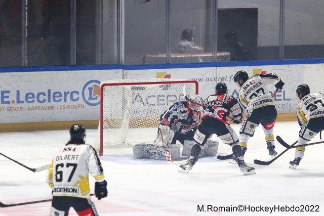 Photo hockey match Rouen - Amiens  le 16/02/2022