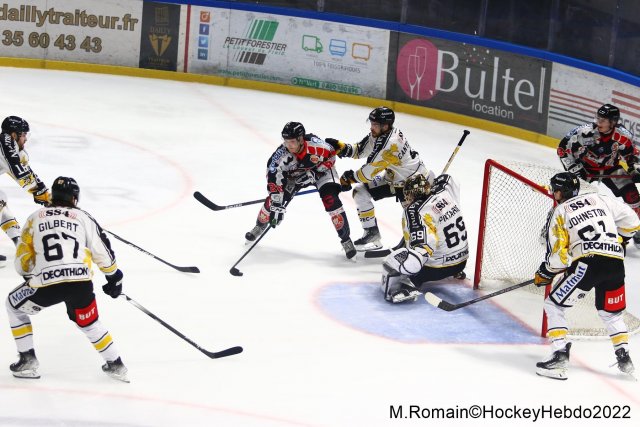 Photo hockey match Rouen - Amiens  le 16/02/2022