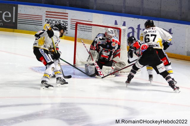 Photo hockey match Rouen - Amiens  le 16/02/2022