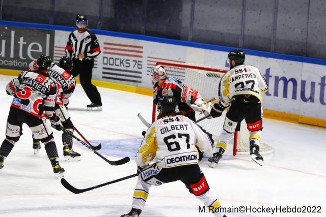 Photo hockey match Rouen - Amiens  le 16/02/2022