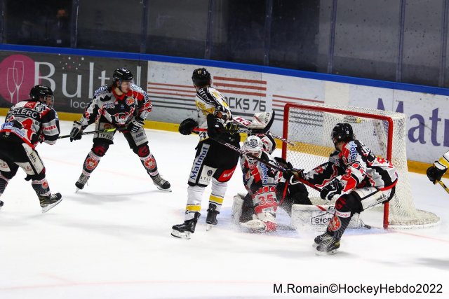 Photo hockey match Rouen - Amiens  le 16/02/2022