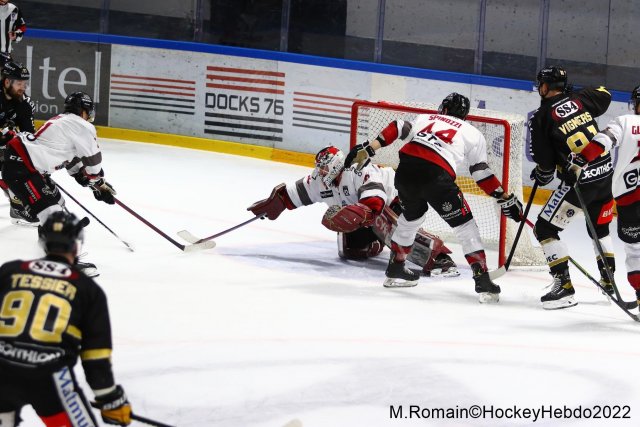 Photo hockey match Rouen - Bordeaux le 18/02/2022