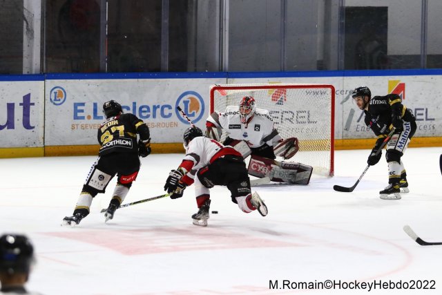 Photo hockey match Rouen - Bordeaux le 18/02/2022