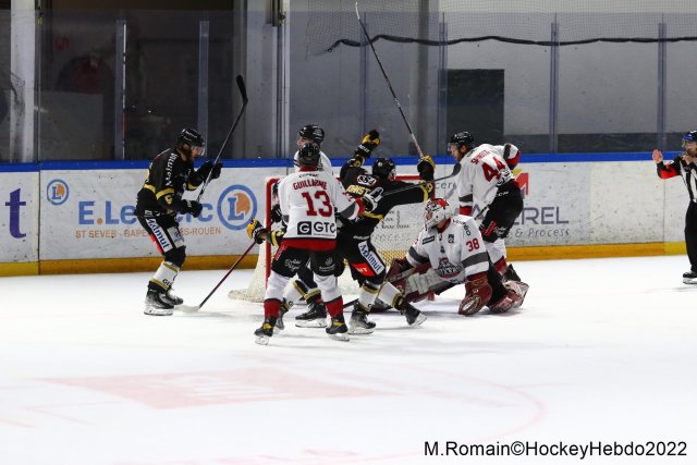 Photo hockey match Rouen - Bordeaux le 18/02/2022
