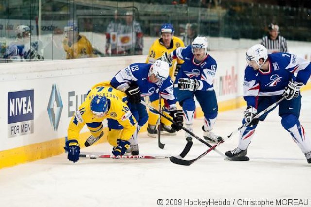 Photo hockey reportage CM09 Qualif J5 : La Suède d'un patin