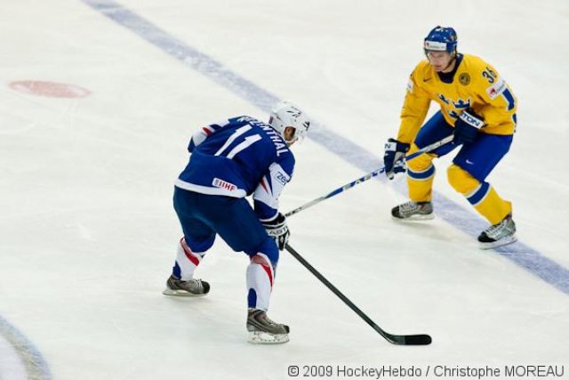 Photo hockey reportage CM09 Qualif J5 : La Suède d'un patin
