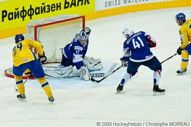 Photo hockey reportage CM09 Qualif J5 : La Suède d'un patin