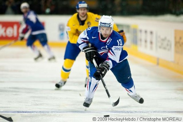Photo hockey reportage CM09 Qualif J5 : La Suède d'un patin