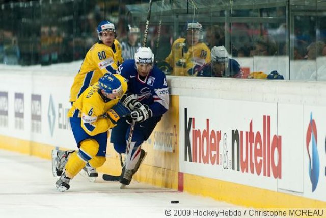 Photo hockey reportage CM09 Qualif J5 : La Suède d'un patin