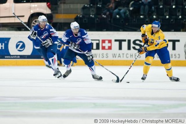 Photo hockey reportage CM09 Qualif J5 : La Suède d'un patin