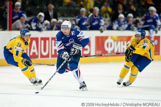 Photo hockey reportage CM09 Qualif J5 : La Suède d'un patin
