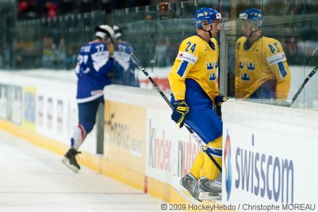 Photo hockey reportage CM09 Qualif J5 : La Suède d'un patin