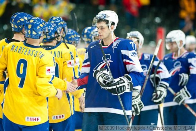 Photo hockey reportage CM09 Qualif J5 : La Suède d'un patin